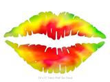 Tie Dye - Kissing Lips Fabric Wall Skin Decal measures 24x15 inches