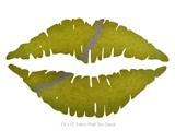 Tennis Ball - Kissing Lips Fabric Wall Skin Decal measures 24x15 inches