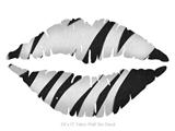 Zebra Skin - Kissing Lips Fabric Wall Skin Decal measures 24x15 inches