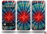 Tie Dye Bulls Eye 100 Decal Style Vinyl Skin - fits Apple iPod Touch 5G (IPOD NOT INCLUDED)