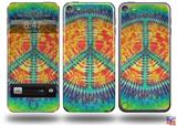 Tie Dye Peace Sign 111 Decal Style Vinyl Skin - fits Apple iPod Touch 5G (IPOD NOT INCLUDED)