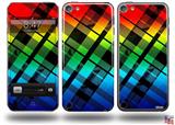 Rainbow Plaid Decal Style Vinyl Skin - fits Apple iPod Touch 5G (IPOD NOT INCLUDED)