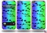 Rainbow Skull Collection Decal Style Vinyl Skin - fits Apple iPod Touch 5G (IPOD NOT INCLUDED)