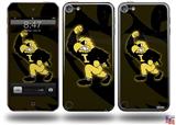 Iowa Hawkeyes Herky on Black Decal Style Vinyl Skin - fits Apple iPod Touch 5G (IPOD NOT INCLUDED)