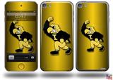 Iowa Hawkeyes Herky on Black and Gold Decal Style Vinyl Skin - fits Apple iPod Touch 5G (IPOD NOT INCLUDED)