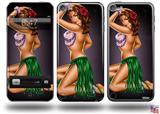 Hula Girl Pin Up Decal Style Vinyl Skin - fits Apple iPod Touch 5G (IPOD NOT INCLUDED)