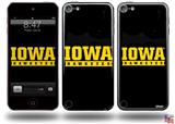 Iowa Hawkeyes 03 Black on Gold Decal Style Vinyl Skin - fits Apple iPod Touch 5G (IPOD NOT INCLUDED)