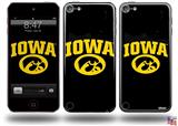Iowa Hawkeyes Tigerhawk Oval 01 Gold on Black Decal Style Vinyl Skin - fits Apple iPod Touch 5G (IPOD NOT INCLUDED)