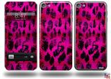 Pink Distressed Leopard Decal Style Vinyl Skin - fits Apple iPod Touch 5G (IPOD NOT INCLUDED)