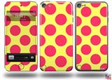 Kearas Polka Dots Pink And Yellow Decal Style Vinyl Skin - fits Apple iPod Touch 5G (IPOD NOT INCLUDED)