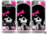Scene Kid Girl Skull Decal Style Vinyl Skin - fits Apple iPod Touch 5G (IPOD NOT INCLUDED)