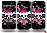 Scene Skull Splatter Decal Style Vinyl Skin - fits Apple iPod Touch 5G (IPOD NOT INCLUDED)