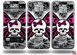 Skull Butterfly Decal Style Vinyl Skin - fits Apple iPod Touch 5G (IPOD NOT INCLUDED)