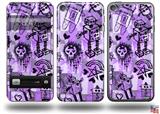 Scene Kid Sketches Purple Decal Style Vinyl Skin - fits Apple iPod Touch 5G (IPOD NOT INCLUDED)