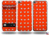 Paper Planes Red Decal Style Vinyl Skin - fits Apple iPod Touch 5G (IPOD NOT INCLUDED)