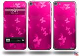 Bokeh Butterflies Hot Pink Decal Style Vinyl Skin - fits Apple iPod Touch 5G (IPOD NOT INCLUDED)