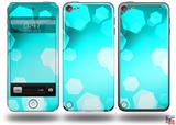 Bokeh Hex Neon Teal Decal Style Vinyl Skin - fits Apple iPod Touch 5G (IPOD NOT INCLUDED)