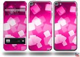 Bokeh Squared Hot Pink Decal Style Vinyl Skin - fits Apple iPod Touch 5G (IPOD NOT INCLUDED)