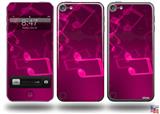 Bokeh Music Hot Pink Decal Style Vinyl Skin - fits Apple iPod Touch 5G (IPOD NOT INCLUDED)
