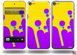 Drip Purple Yellow Teal Decal Style Vinyl Skin - fits Apple iPod Touch 5G (IPOD NOT INCLUDED)