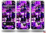 Purple Graffiti Decal Style Vinyl Skin - fits Apple iPod Touch 5G (IPOD NOT INCLUDED)