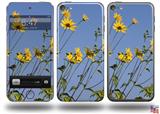 Yellow Daisys Decal Style Vinyl Skin - fits Apple iPod Touch 5G (IPOD NOT INCLUDED)