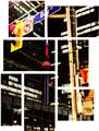 Bay St Toronto - 7 Piece Fabric Peel and Stick Wall Skin Art (50x38 inches)