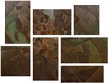 Decay - 7 Piece Fabric Peel and Stick Wall Skin Art (50x38 inches)
