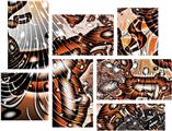 Comic - 7 Piece Fabric Peel and Stick Wall Skin Art (50x38 inches)