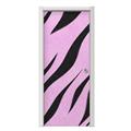 Zebra Skin Pink Door Skin (fits doors up to 34x84 inches)