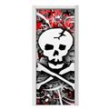 Skull Splatter Door Skin (fits doors up to 34x84 inches)