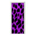 Purple Leopard Door Skin (fits doors up to 34x84 inches)