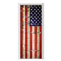 Painted Faded and Cracked USA American Flag Door Skin (fits doors up to 34x84 inches)