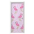 Flamingos on Pink Door Skin (fits doors up to 34x84 inches)