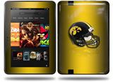 Iowa Hawkeyes Helmet Decal Style Skin fits Amazon Kindle Fire HD 8.9 inch