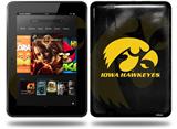 Iowa Hawkeyes Herkey Gold on Black Decal Style Skin fits Amazon Kindle Fire HD 8.9 inch
