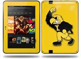 Iowa Hawkeyes Herky on Gold Decal Style Skin fits Amazon Kindle Fire HD 8.9 inch