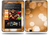 Bokeh Hex Orange Decal Style Skin fits Amazon Kindle Fire HD 8.9 inch