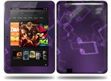 Bokeh Music Purple Decal Style Skin fits Amazon Kindle Fire HD 8.9 inch