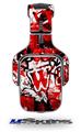 Red Graffiti Decal Style Skin (fits Tritton AX Pro Gaming Headphones - HEADPHONES NOT INCLUDED) 