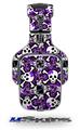 Splatter Girly Skull Purple Decal Style Skin (fits Tritton AX Pro Gaming Headphones - HEADPHONES NOT INCLUDED) 