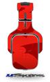 Deathrock Bats Red Decal Style Skin (fits Tritton AX Pro Gaming Headphones - HEADPHONES NOT INCLUDED) 