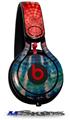 WraptorSkinz Skin Decal Wrap compatible with Beats Mixr Headphones Tie Dye Bulls Eye 100 Skin Only (HEADPHONES NOT INCLUDED)