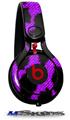 WraptorSkinz Skin Decal Wrap compatible with Beats Mixr Headphones Purple Leopard Skin Only (HEADPHONES NOT INCLUDED)