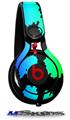 WraptorSkinz Skin Decal Wrap compatible with Beats Mixr Headphones Rainbow Leopard Skin Only (HEADPHONES NOT INCLUDED)