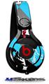 WraptorSkinz Skin Decal Wrap compatible with Beats Mixr Headphones SceneKid Blue Skin Only (HEADPHONES NOT INCLUDED)