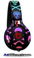 WraptorSkinz Skin Decal Wrap compatible with Beats Mixr Headphones Skull and Crossbones Rainbow Skin Only (HEADPHONES NOT INCLUDED)