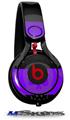WraptorSkinz Skin Decal Wrap compatible with Beats Mixr Headphones Skull Stripes Purple Skin Only (HEADPHONES NOT INCLUDED)