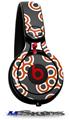 WraptorSkinz Skin Decal Wrap compatible with Beats Mixr Headphones Locknodes 02 Burnt Orange Skin Only (HEADPHONES NOT INCLUDED)