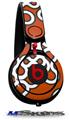 WraptorSkinz Skin Decal Wrap compatible with Beats Mixr Headphones Locknodes 03 Burnt Orange Skin Only (HEADPHONES NOT INCLUDED)